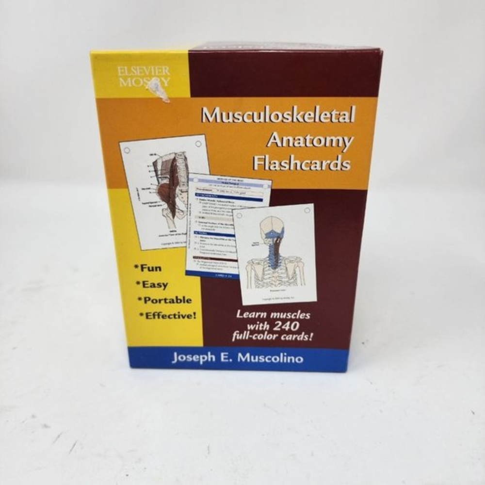 Musculoskeletal Anatomy by Joseph E. Muscolino‎ 2005 Flash Cards